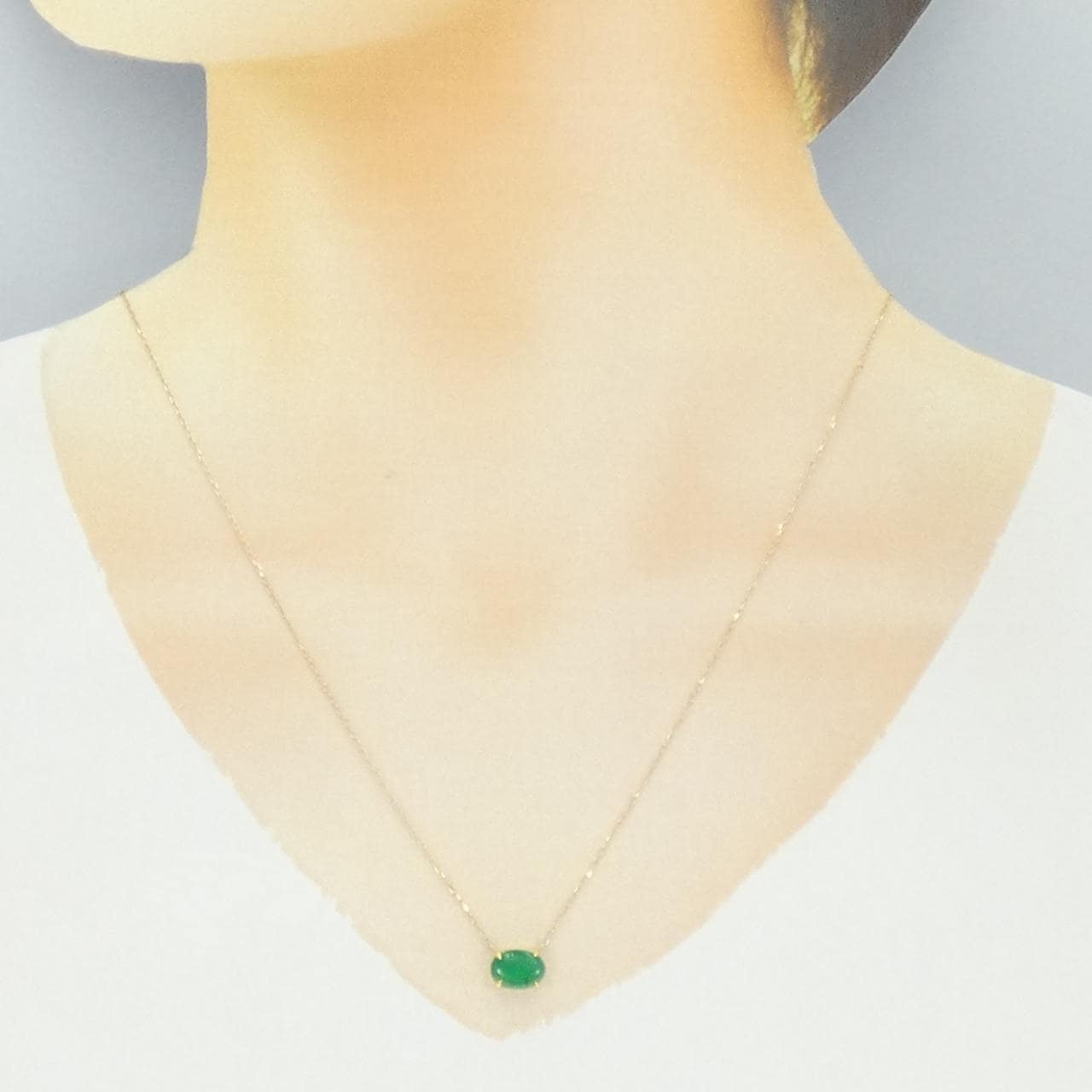 K18YG エメラルド ネックレス 1.00CT