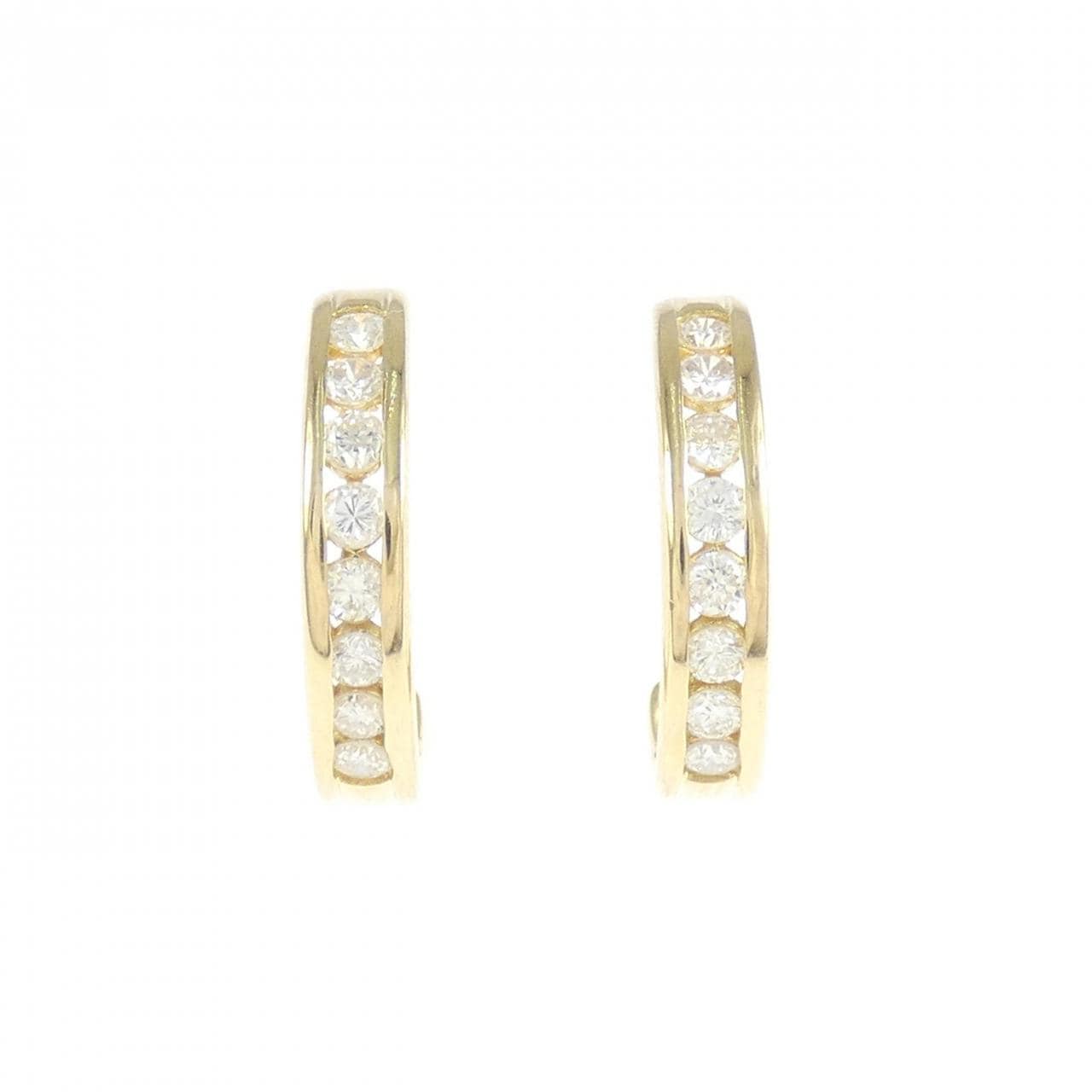 K18YG ダイヤモンド ピアス 0.50CT