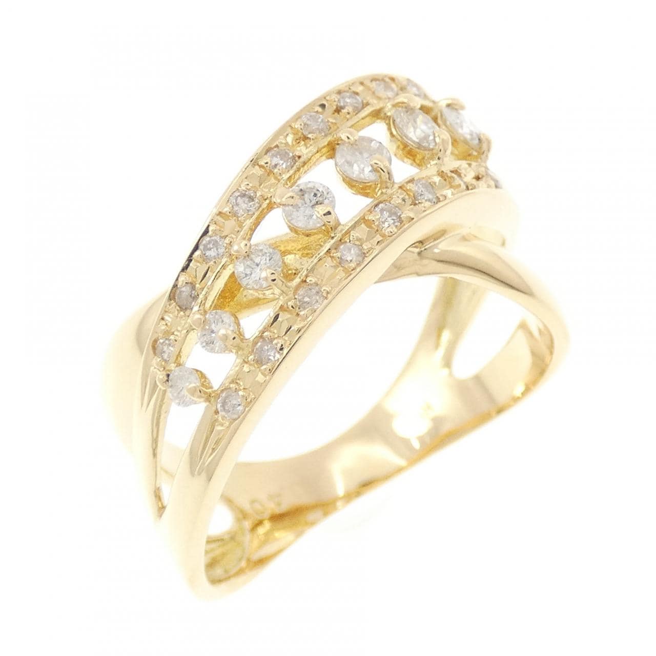 K18YG ダイヤモンド リング 0.40CT