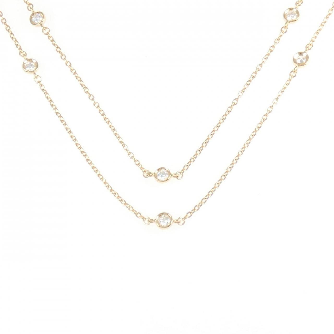 K18PG ダイヤモンド ネックレス 0.55CT