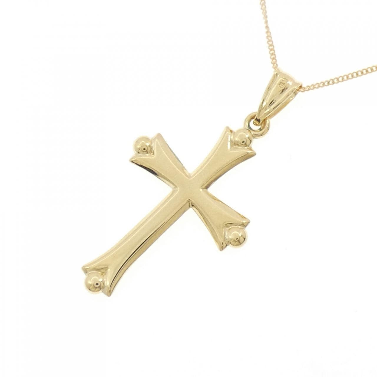 K18YG/K18WG クロス ネックレス