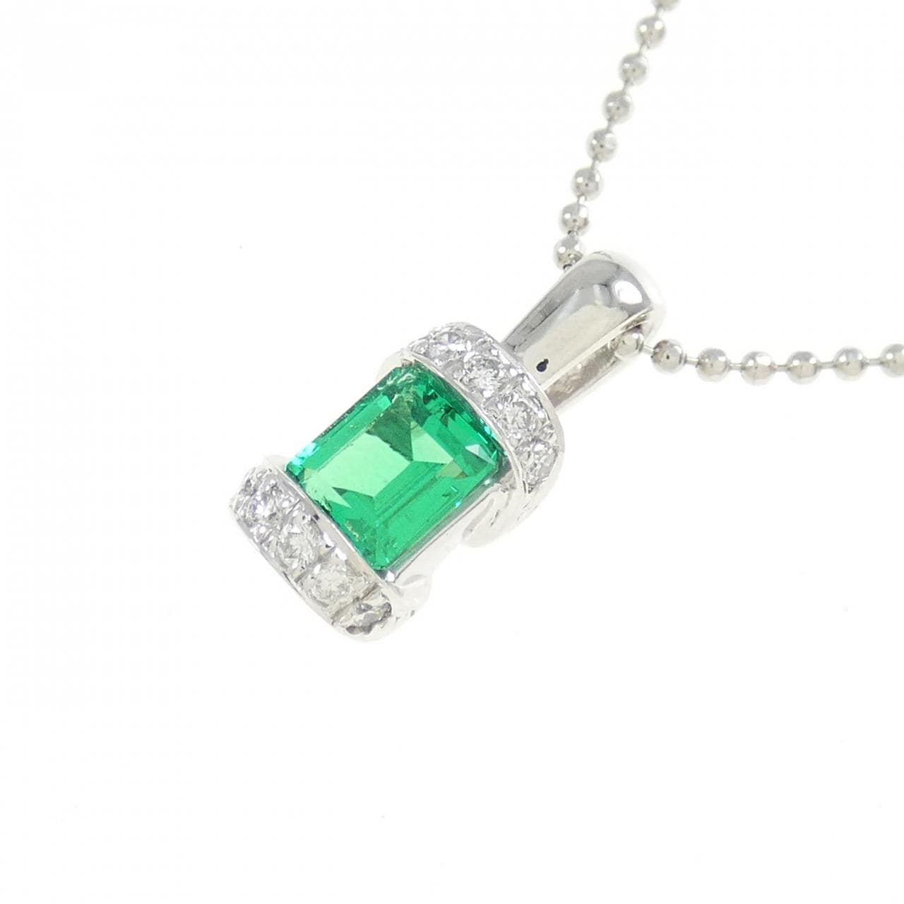 PT エメラルド ネックレス 0.405CT