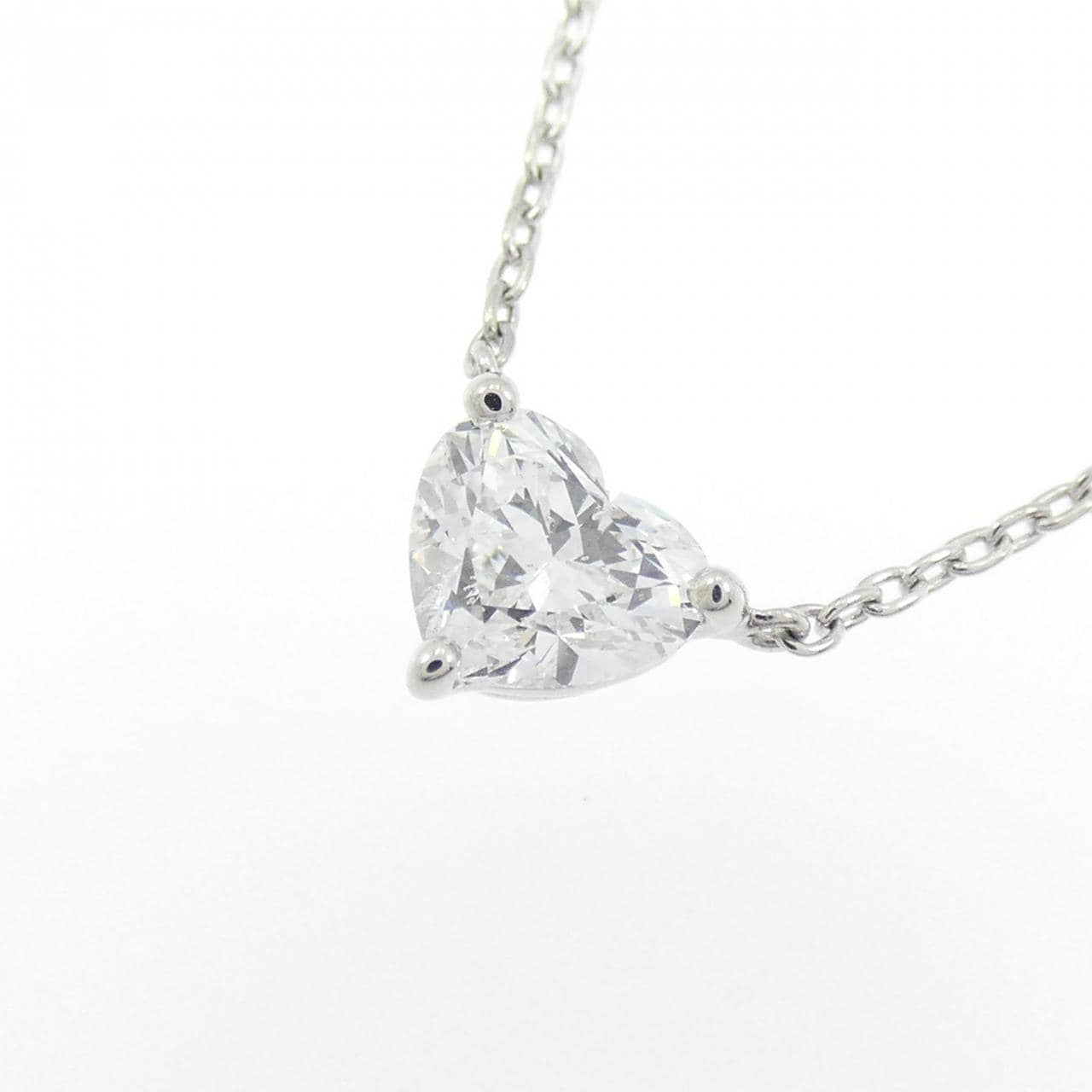 PT900/PT850 ダイヤモンド ネックレス 0.50CT D ハートシェイプ