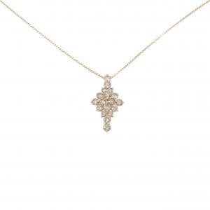 K18PG ダイヤモンド ネックレス 0.90CT