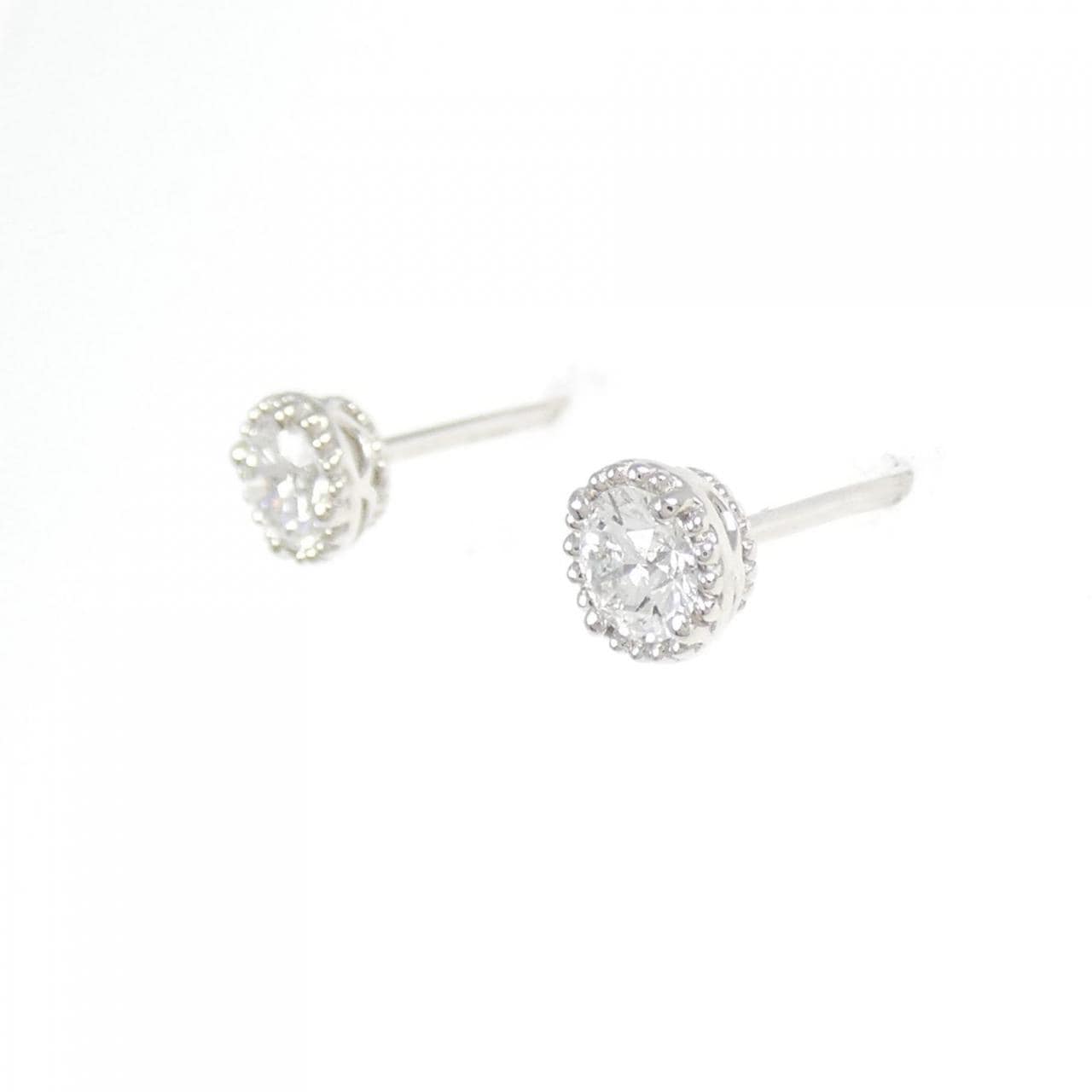 [再加工款] PT900/ST鑽石耳環 0.207CT 0.224CT F SI1 VG-GOOD