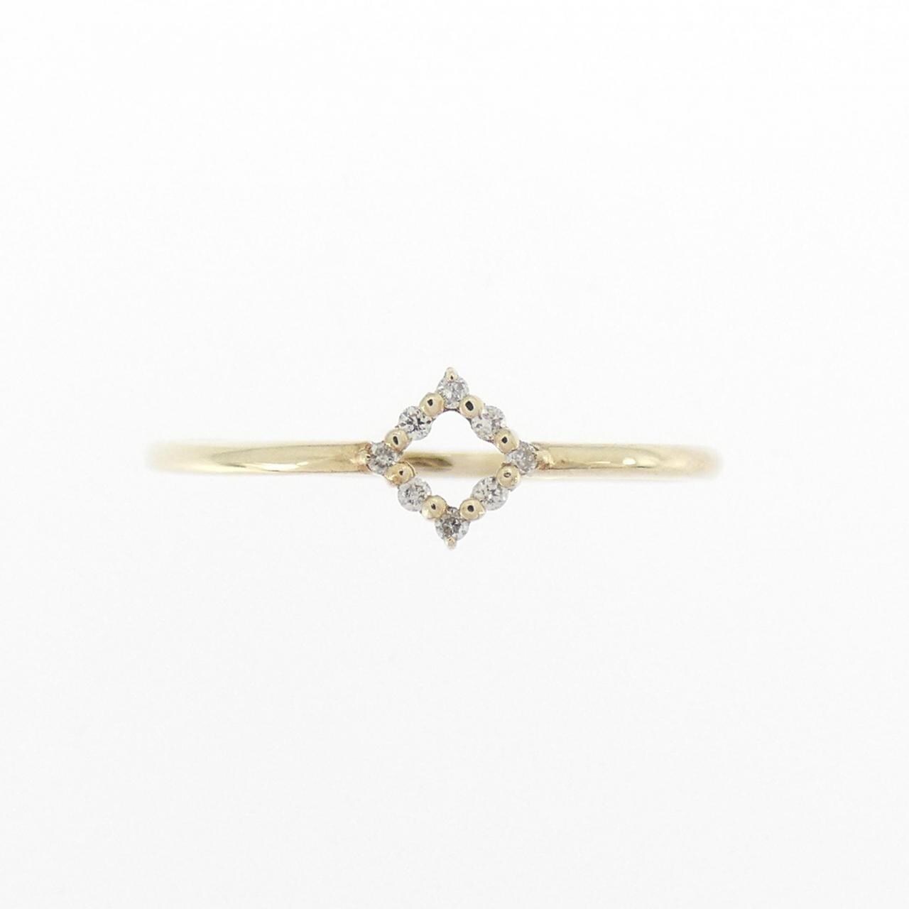 【新品】K10YG ダイヤモンド リング 0.02CT