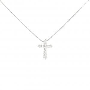 PT900/PT850 クロス ダイヤモンド ネックレス 0.50CT