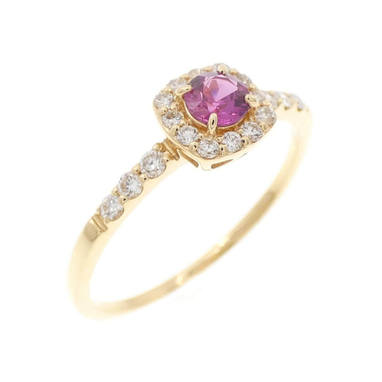 K18YG ルビー リング 0.25CT