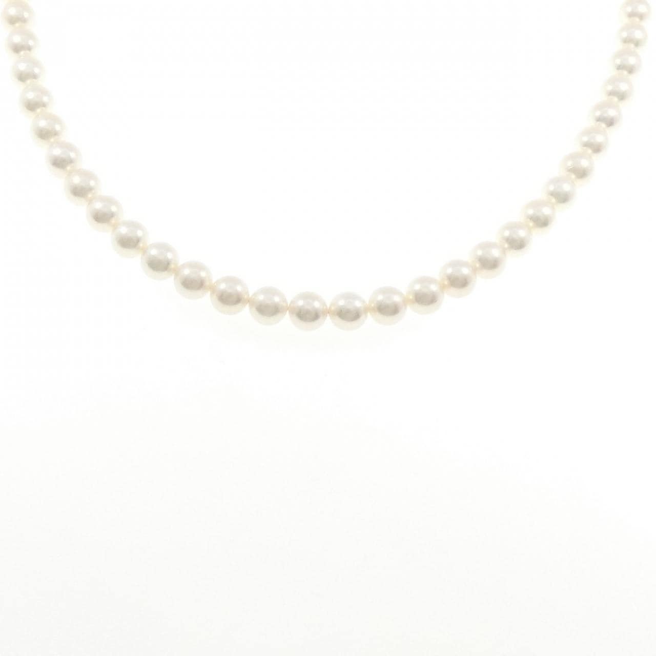 シルバークラスプ アコヤパール ネックレス 6.5-7mm