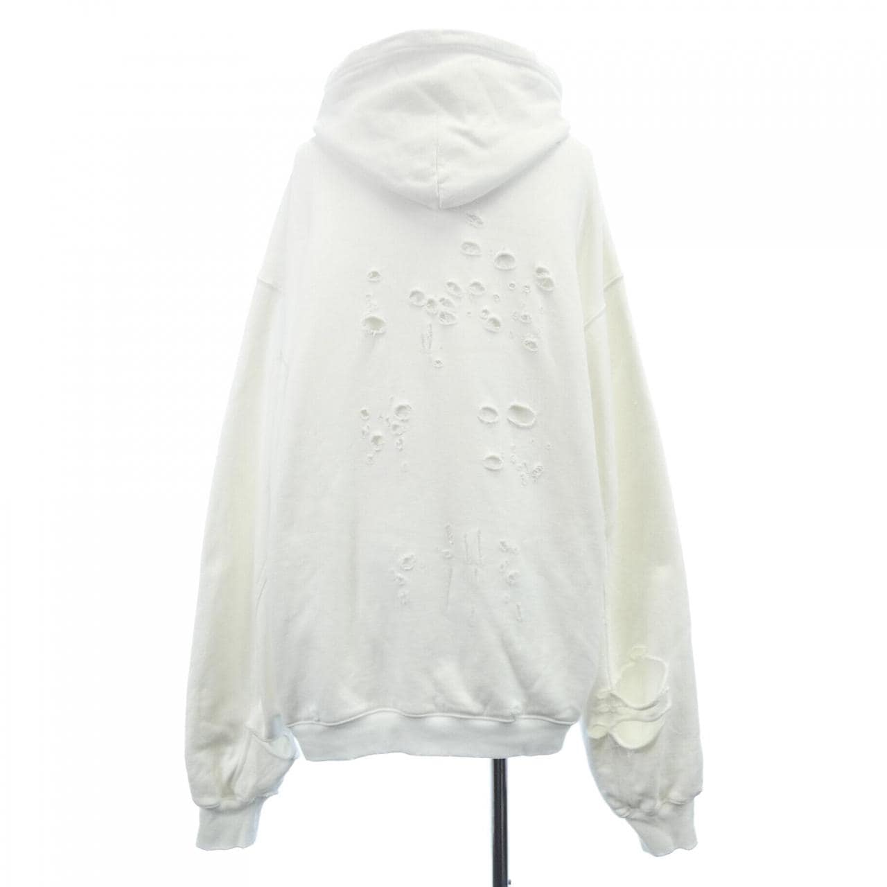 バレンシアガ BALENCIAGA キャップスデストロイドフーディープルオーバー 659403 TKVB6 UNISEX パーカー