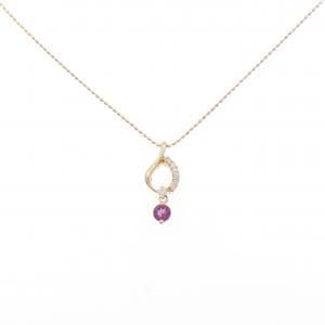 K18PG ガーネット ネックレス