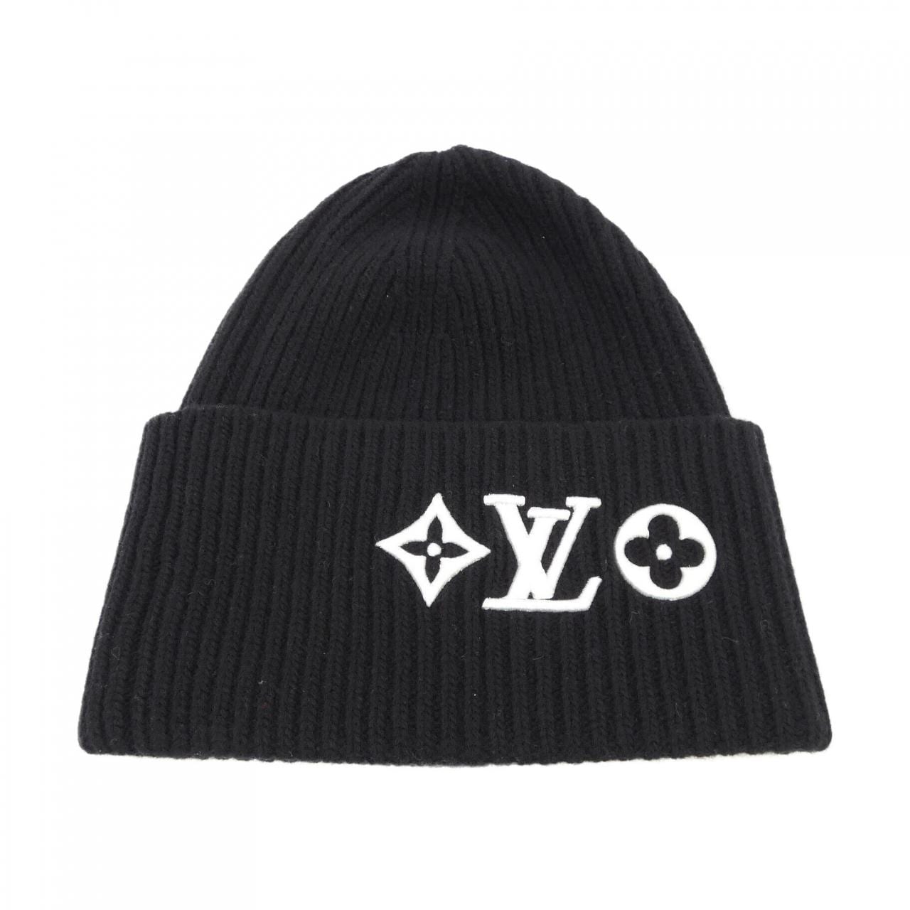 ルイヴィトン LOUIS VUITTON ビーニーLVヘッドライン M77872 ニットキャップ