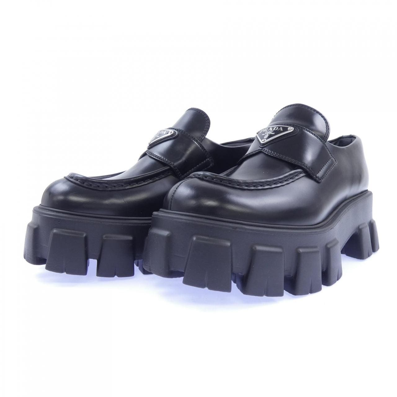 プラダ PRADA モノリス ローファー トライアングルロゴ 1D649M シューズ