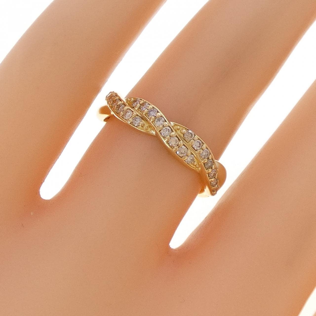 K18YG ダイヤモンド リング 0.20CT