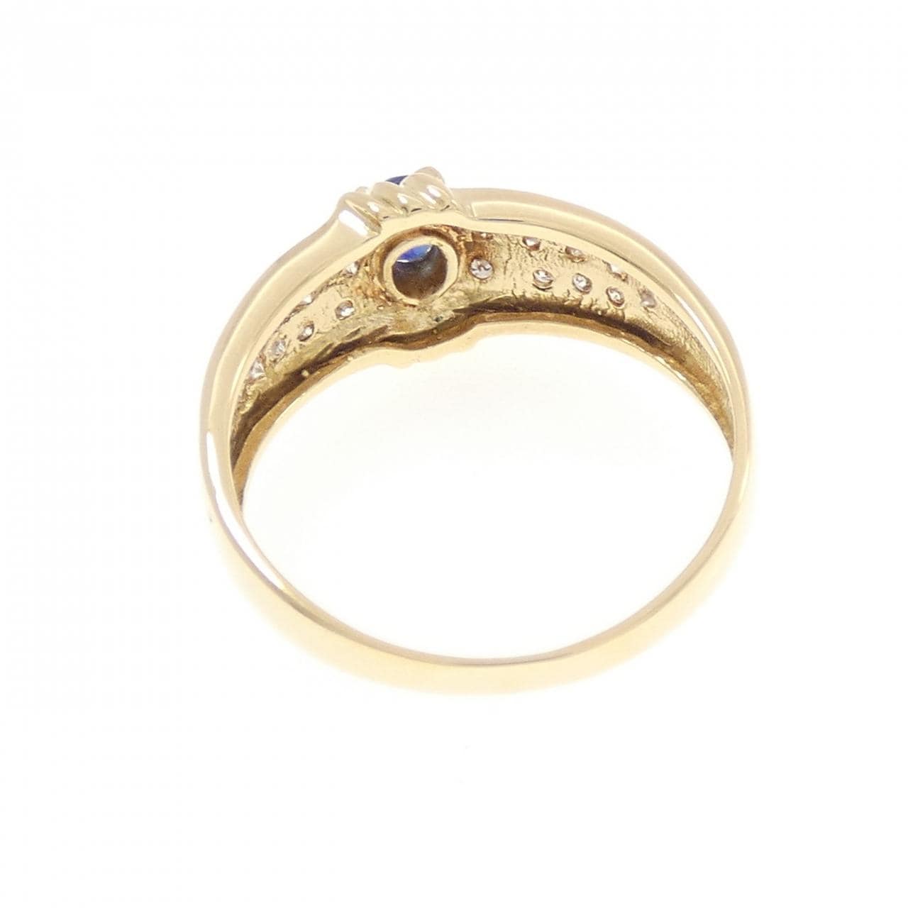 K18YG サファイヤ リング 0.26CT