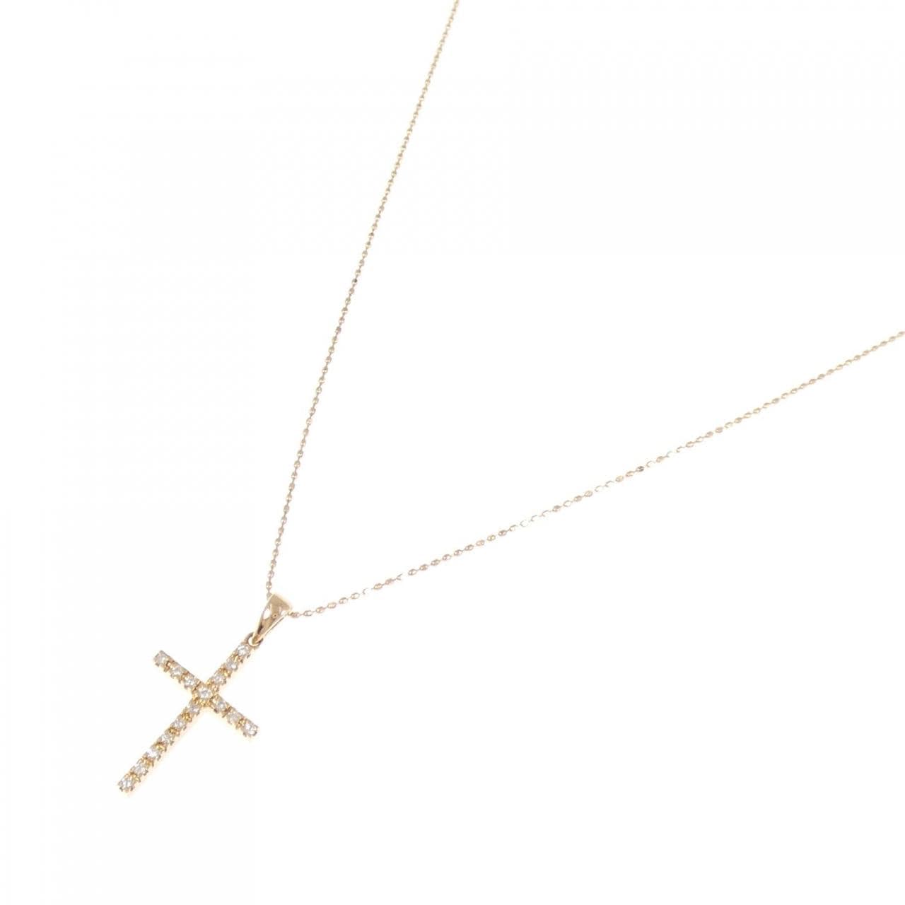 Folli Follie Cross Diamond Necklace 0.11CT