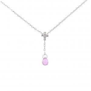 K18WG クロス サファイヤ ネックレス 0.55CT
