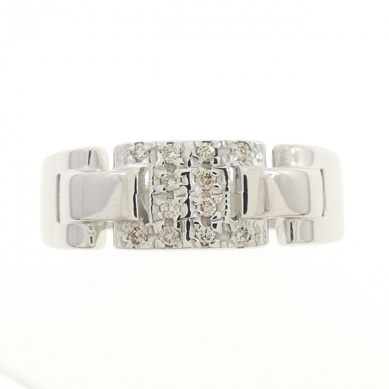 K18WG ダイヤモンド リング 0.08CT