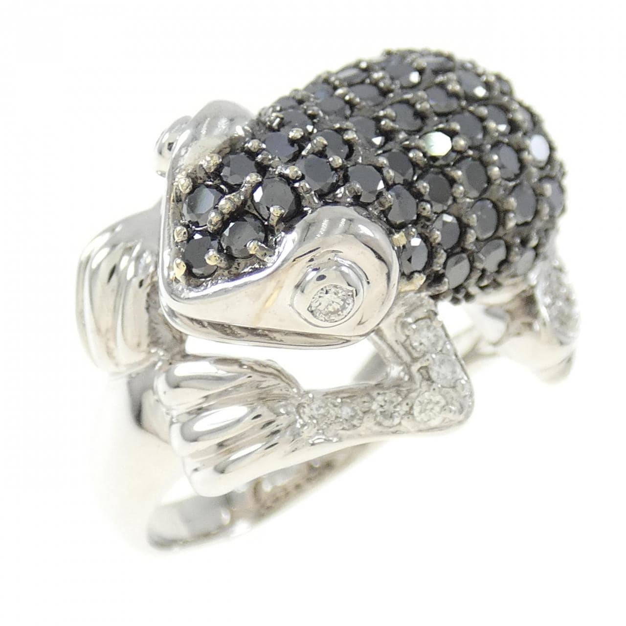 K18WG/K18BG フロッグ ダイヤモンド リング 1.50CT