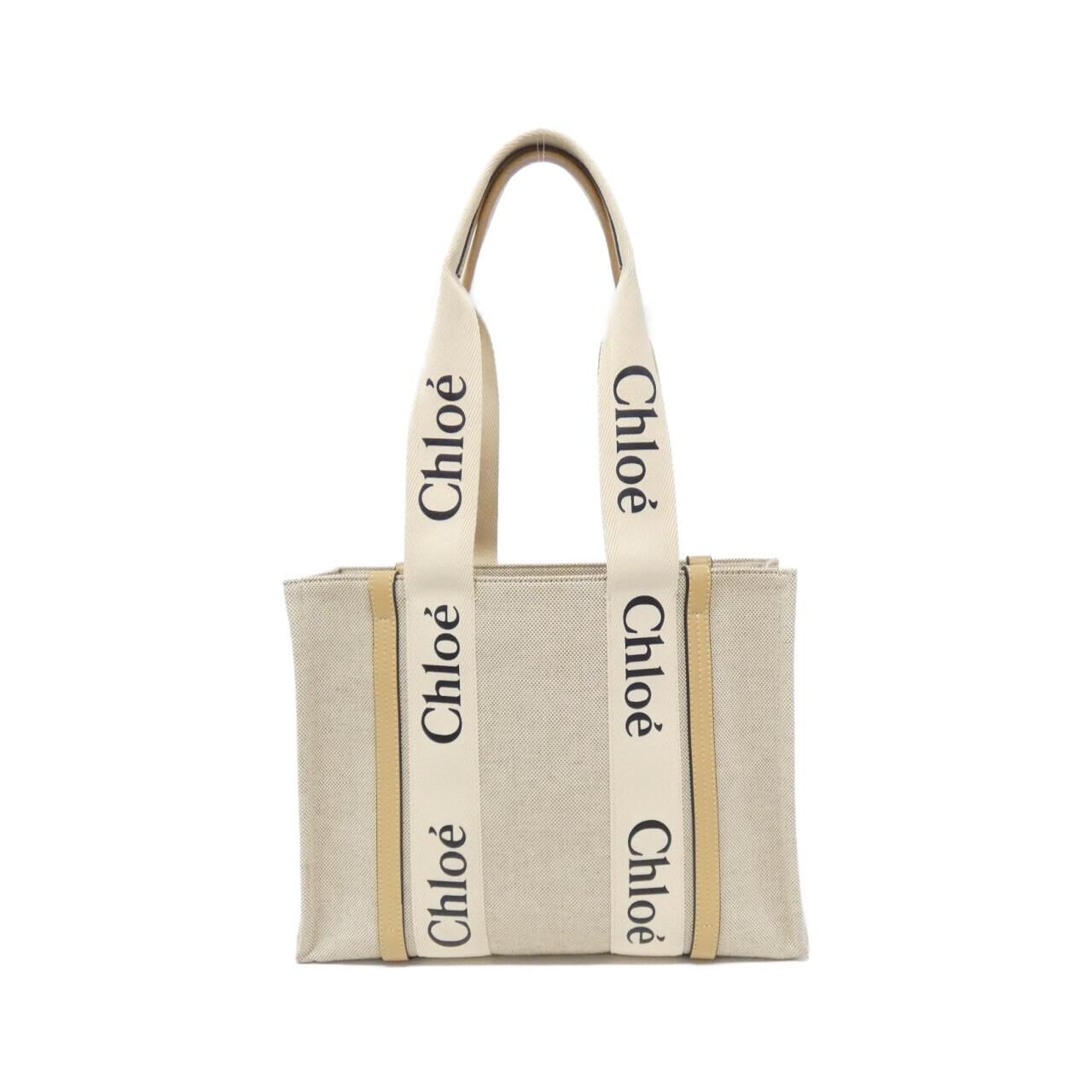 クロエ ウッディー ミディアム トート CHC21US383 E66 バッグ