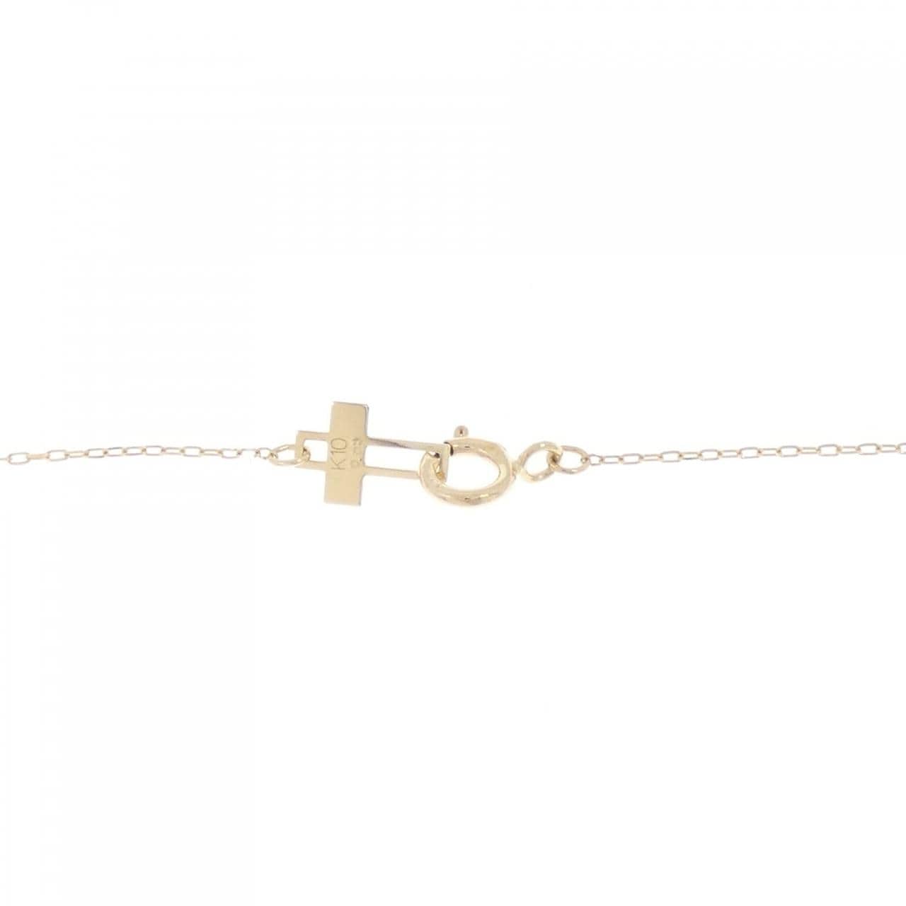 K10YG スター ダイヤモンド ネックレス 0.03CT