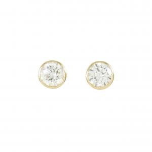 [Remake] K18YG/ST Diamond Earrings 0.332CT 0.334CT I I1 VG