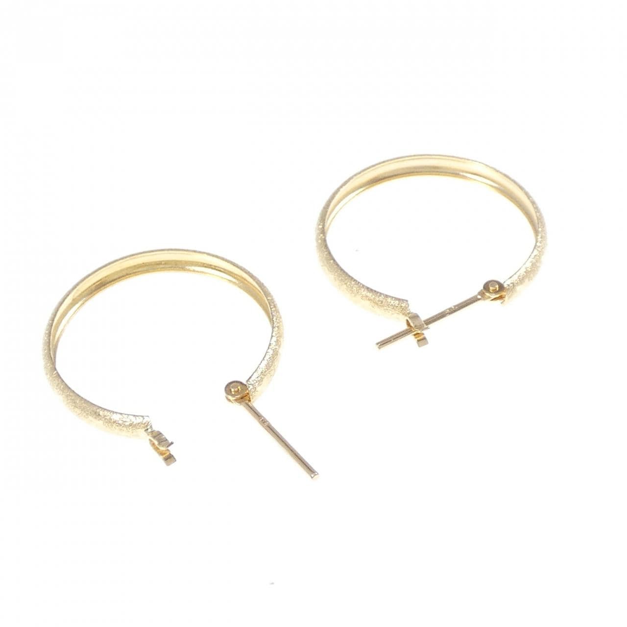 [BRAND NEW] K18YG hoop earrings
