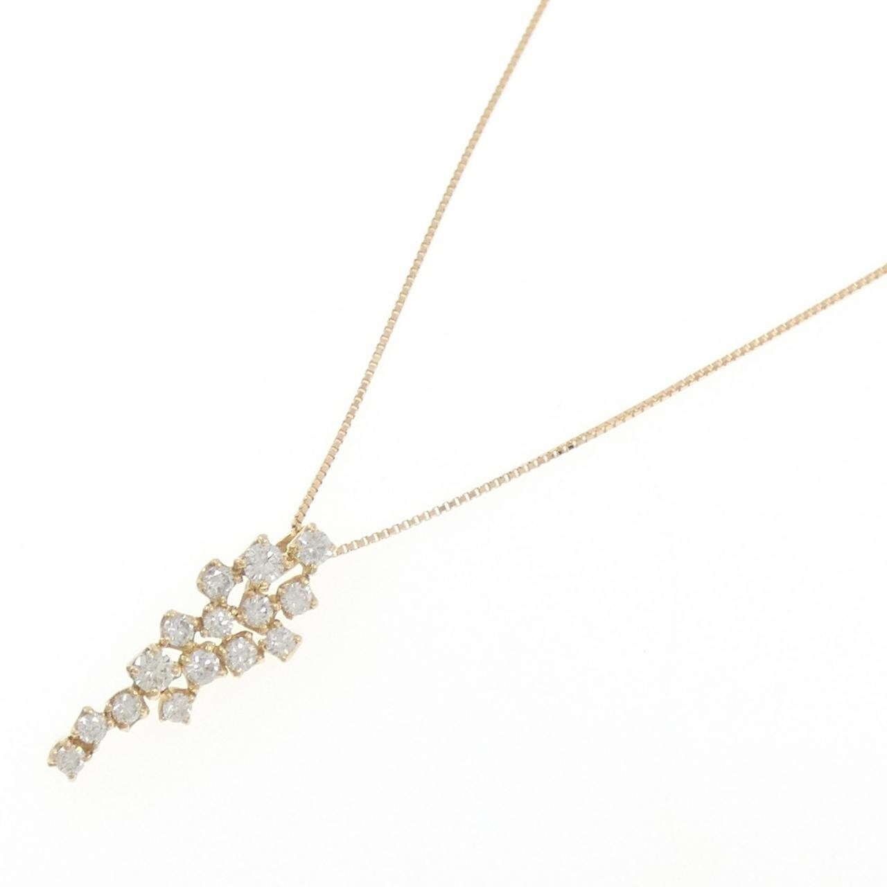 K18YG ダイヤモンド ネックレス 0.65CT