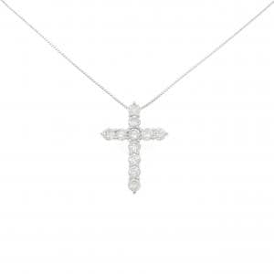 PT900/PT850 クロス ダイヤモンド ネックレス 2.03CT