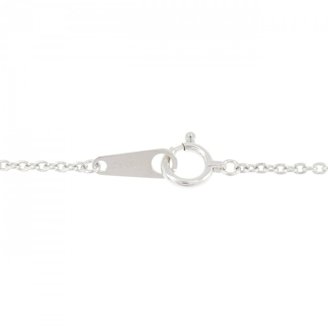K18WG クロス ダイヤモンド ネックレス 0.42CT