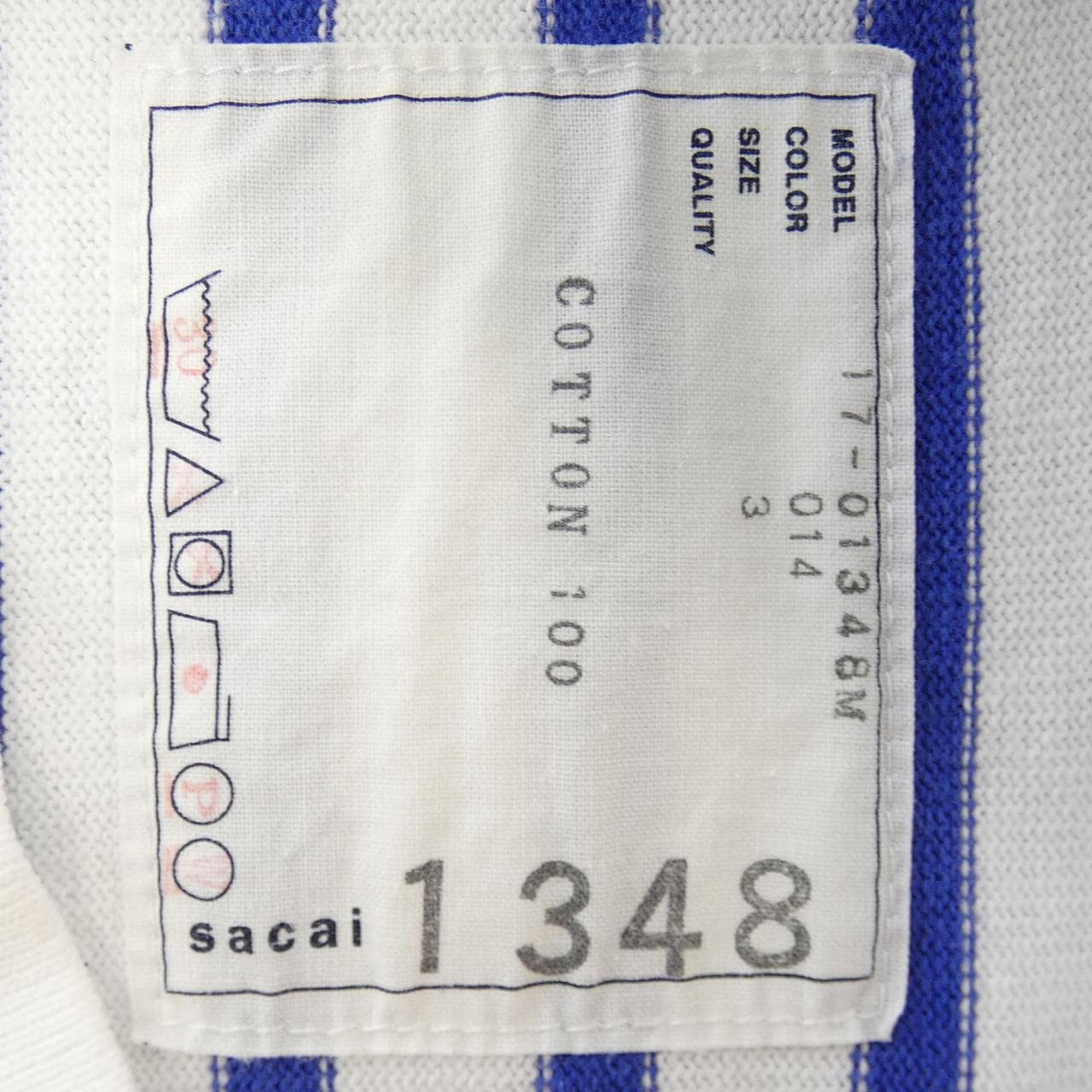 サカイ SACAI 17-01348M トップス