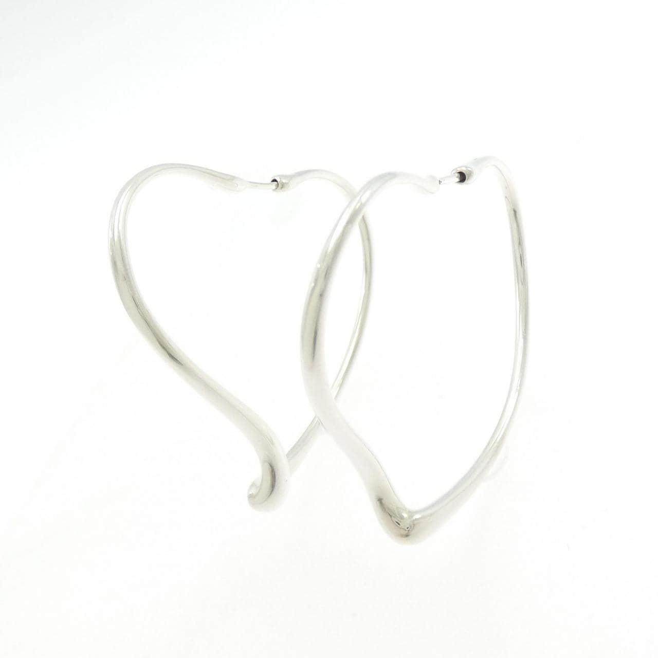 ティファニー オープン ハート フープ ピアス