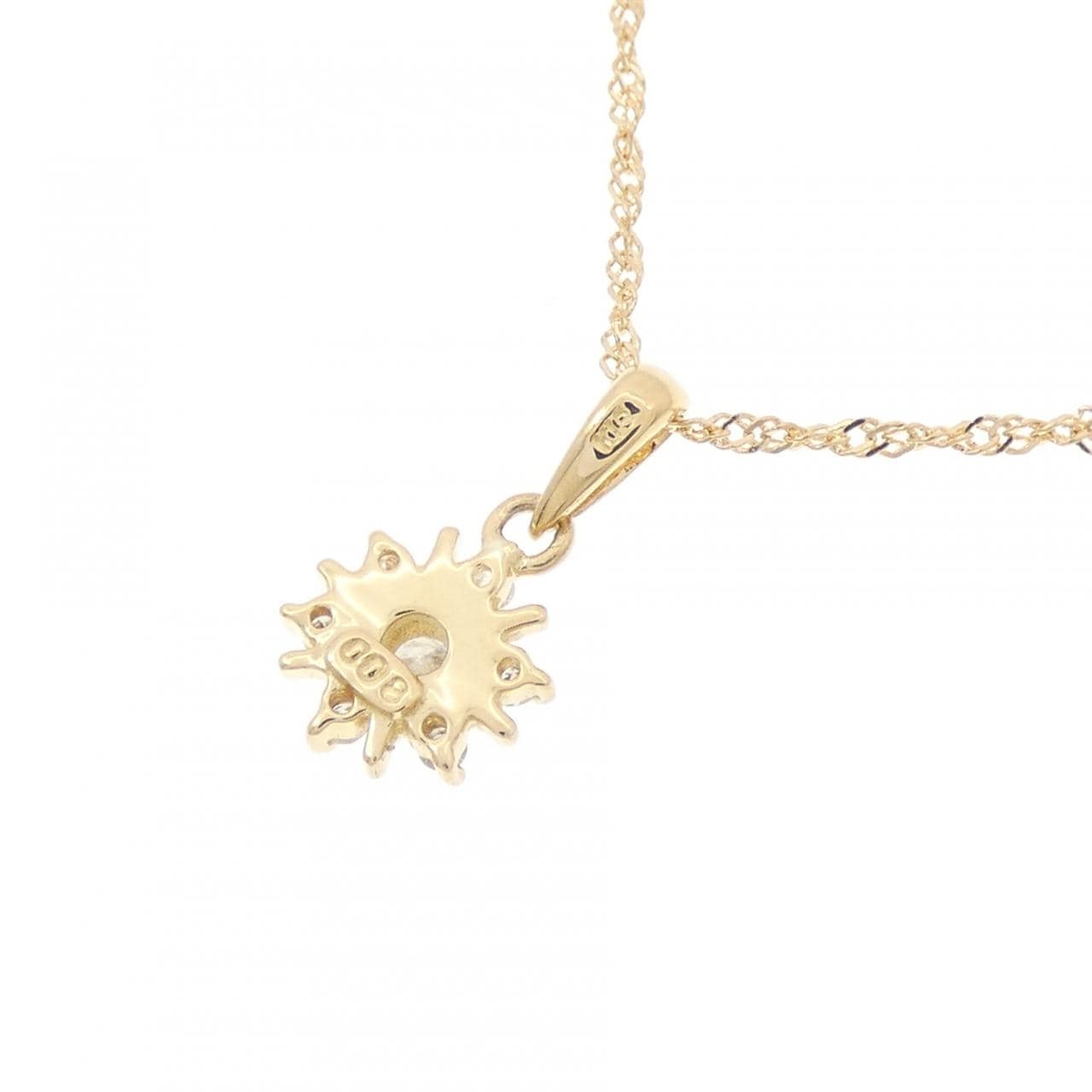 K18YG ダイヤモンド ネックレス 0.08CT