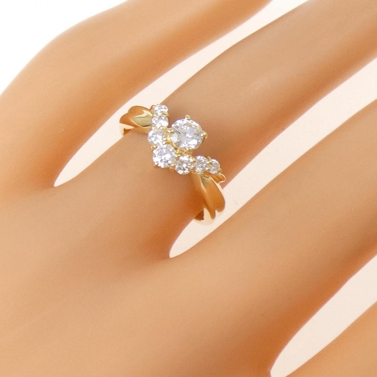 K18YG ダイヤモンド リング 0.52CT