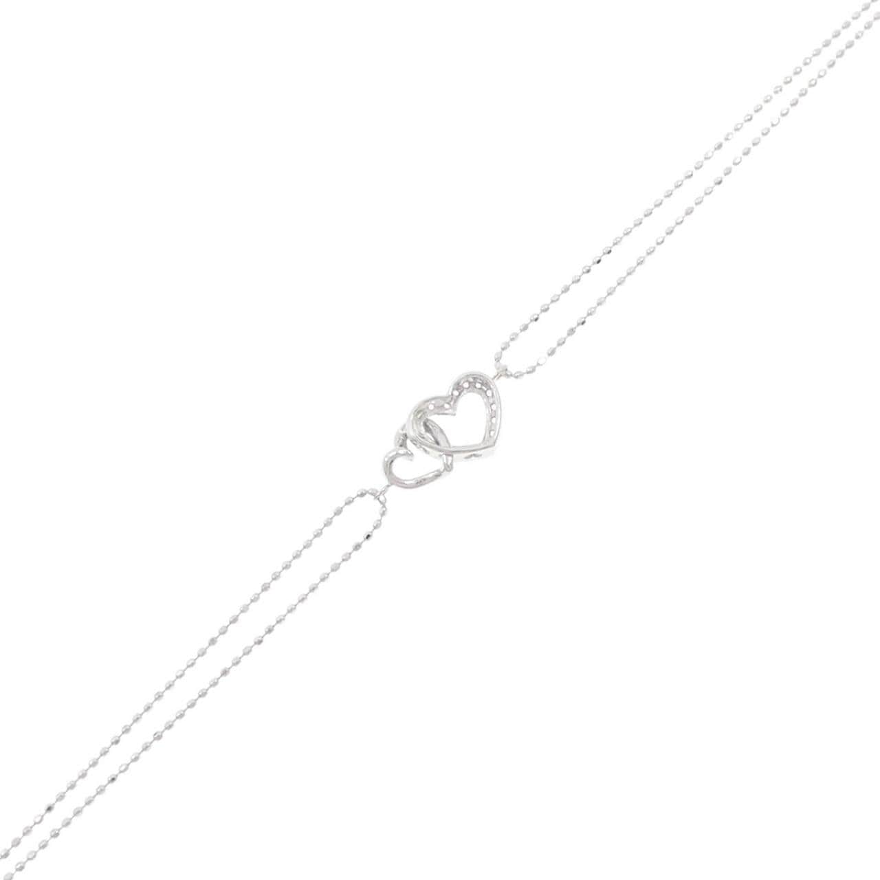 K10YG ハート サファイヤ ブレスレット