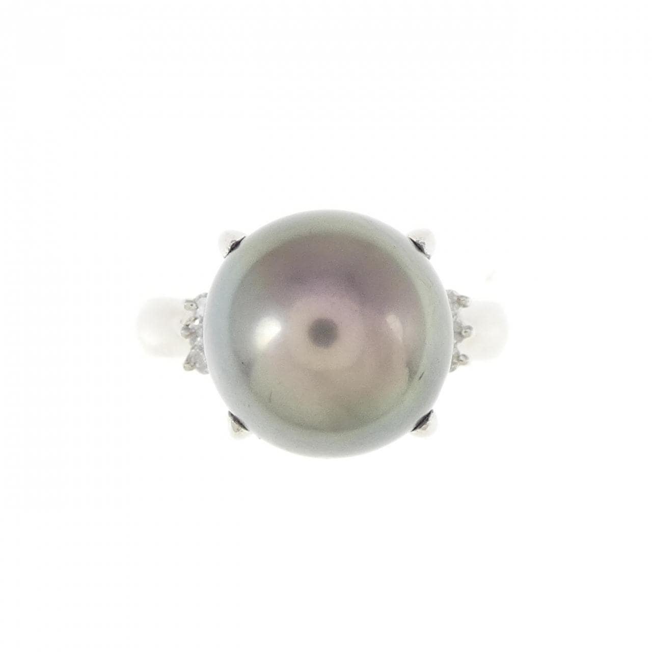 PT Black Butterfly Pearl Ring 10.8mm