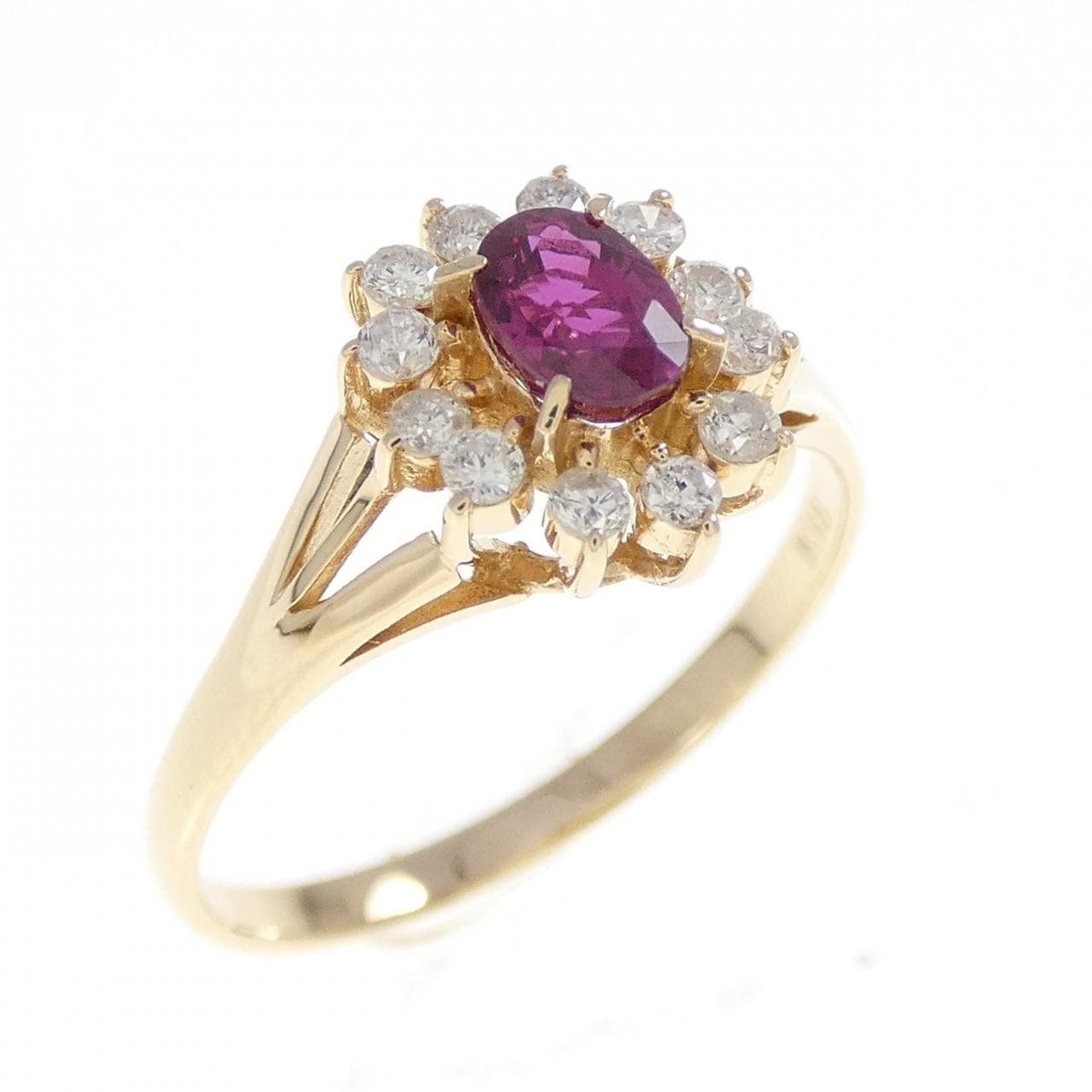 K18YG Ruby Ring 0.36CT