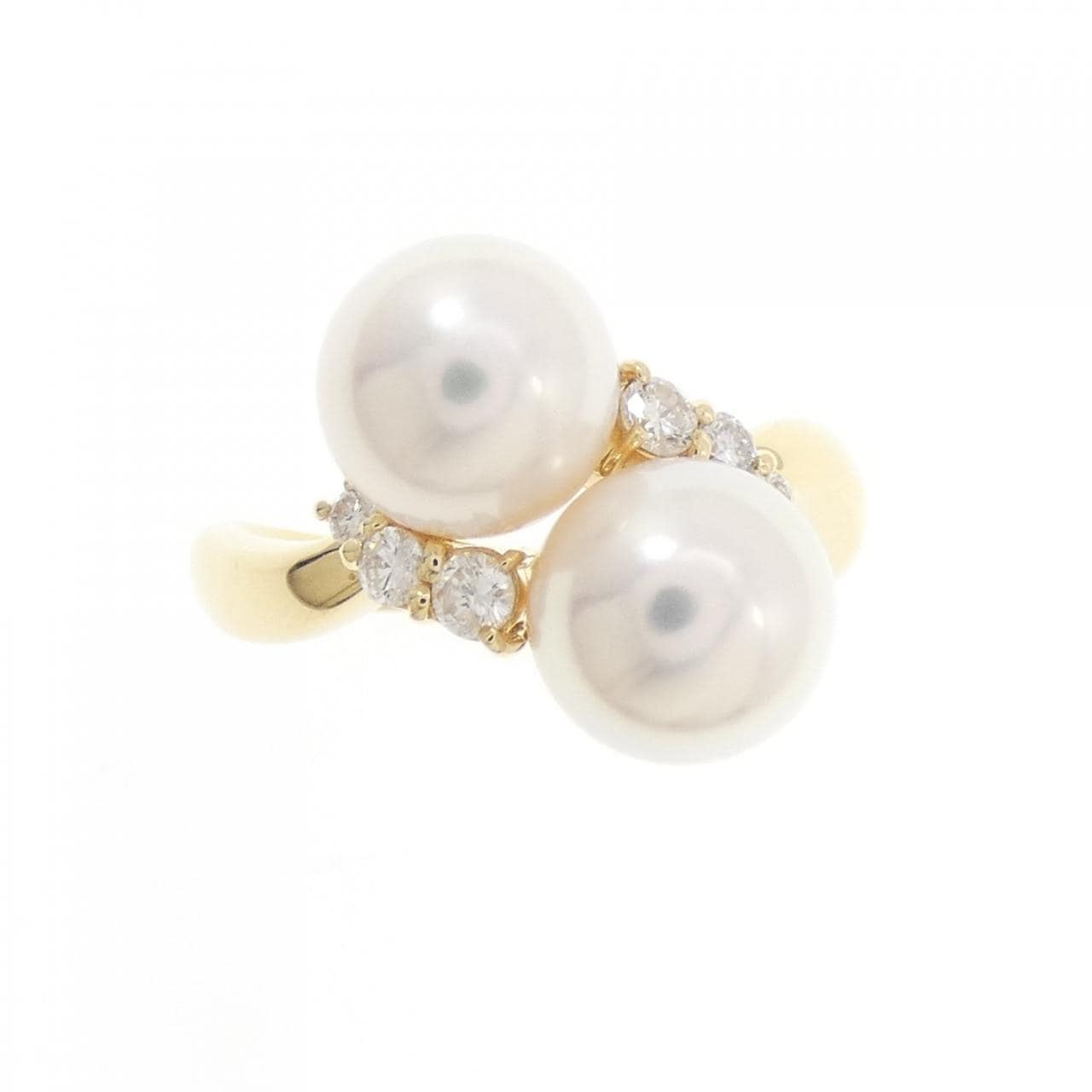 K18YG Akoya珍珠戒指