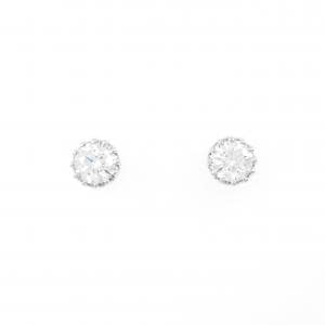 【リメイク】PT/ST ダイヤモンド ピアス 0.340CT 0.349CT F VS1 3EXT-EXT H&C