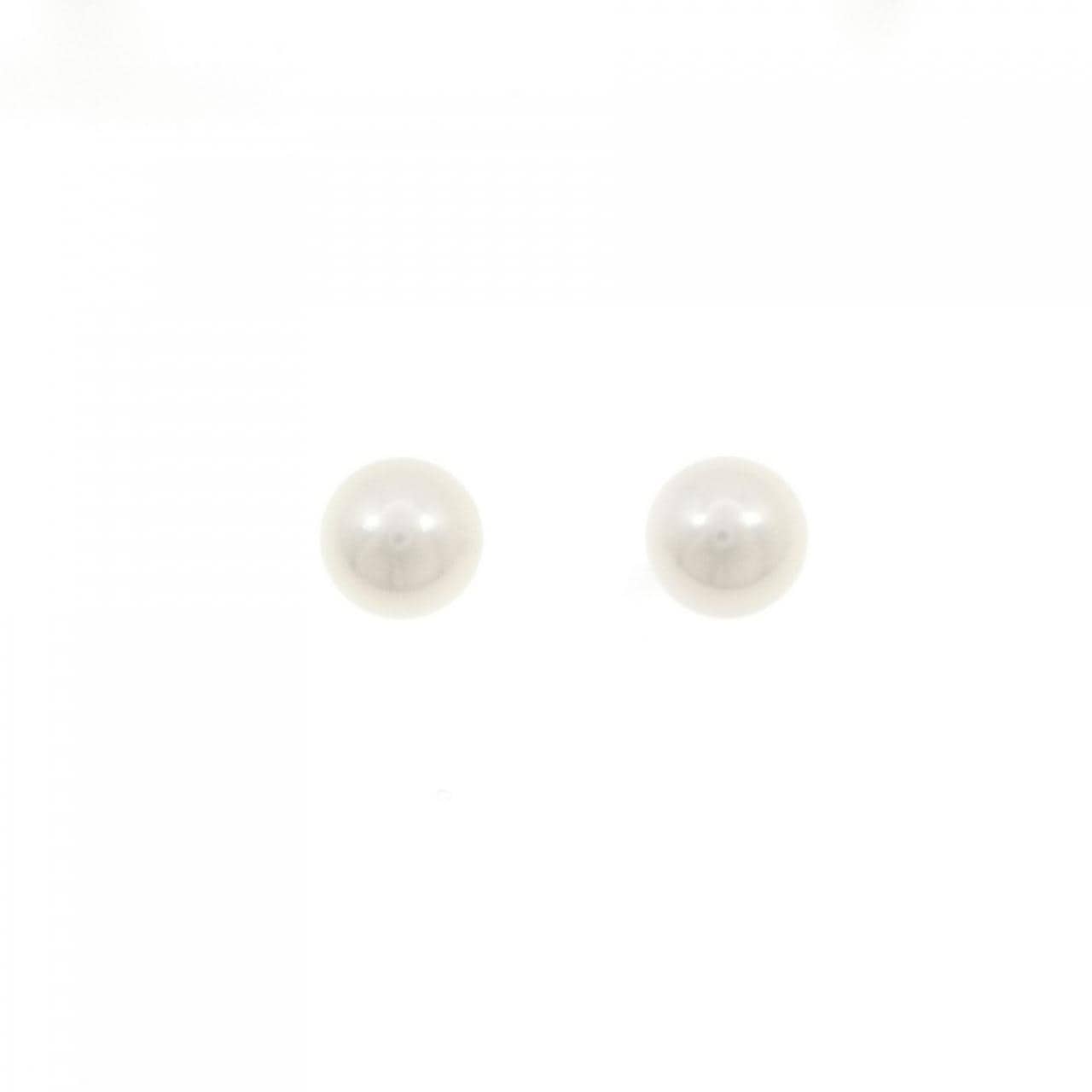 K14WG アコヤパール ピアス 7.6mm