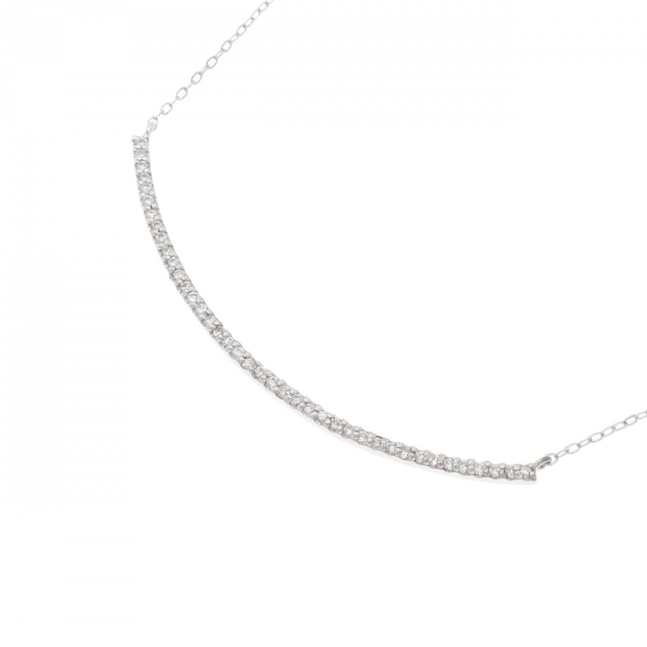 K18WG ダイヤモンド ネックレス 0.20CT