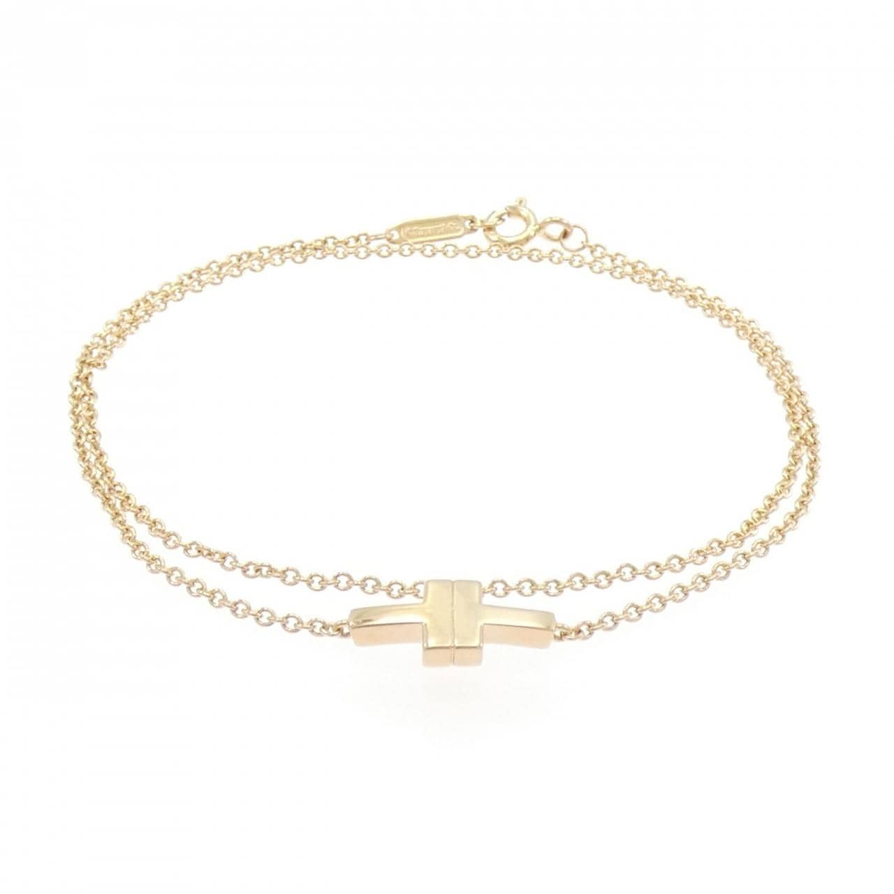 ティファニー T ダブル チェーン ブレスレット