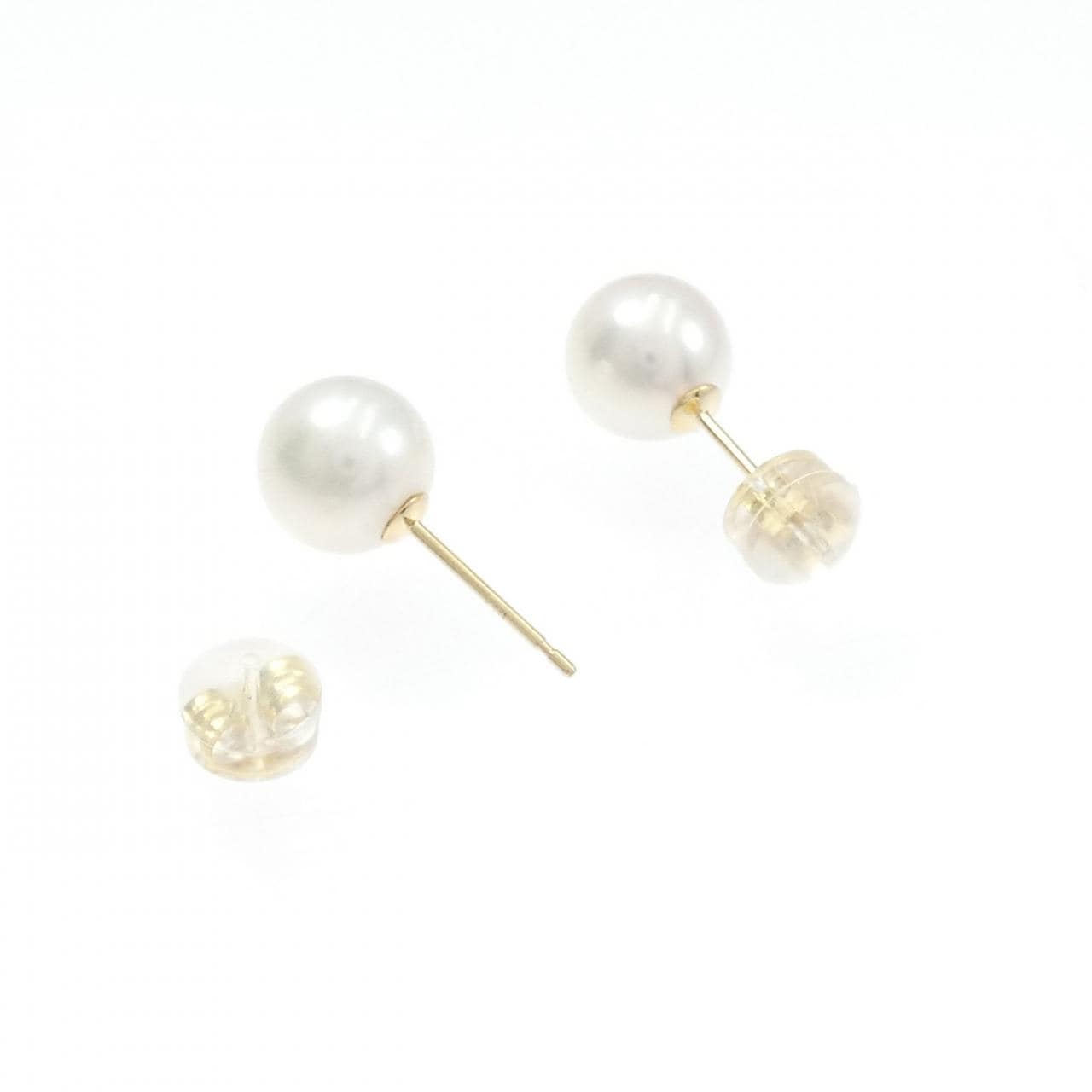 K18YG アコヤパール ピアス 7.6mm