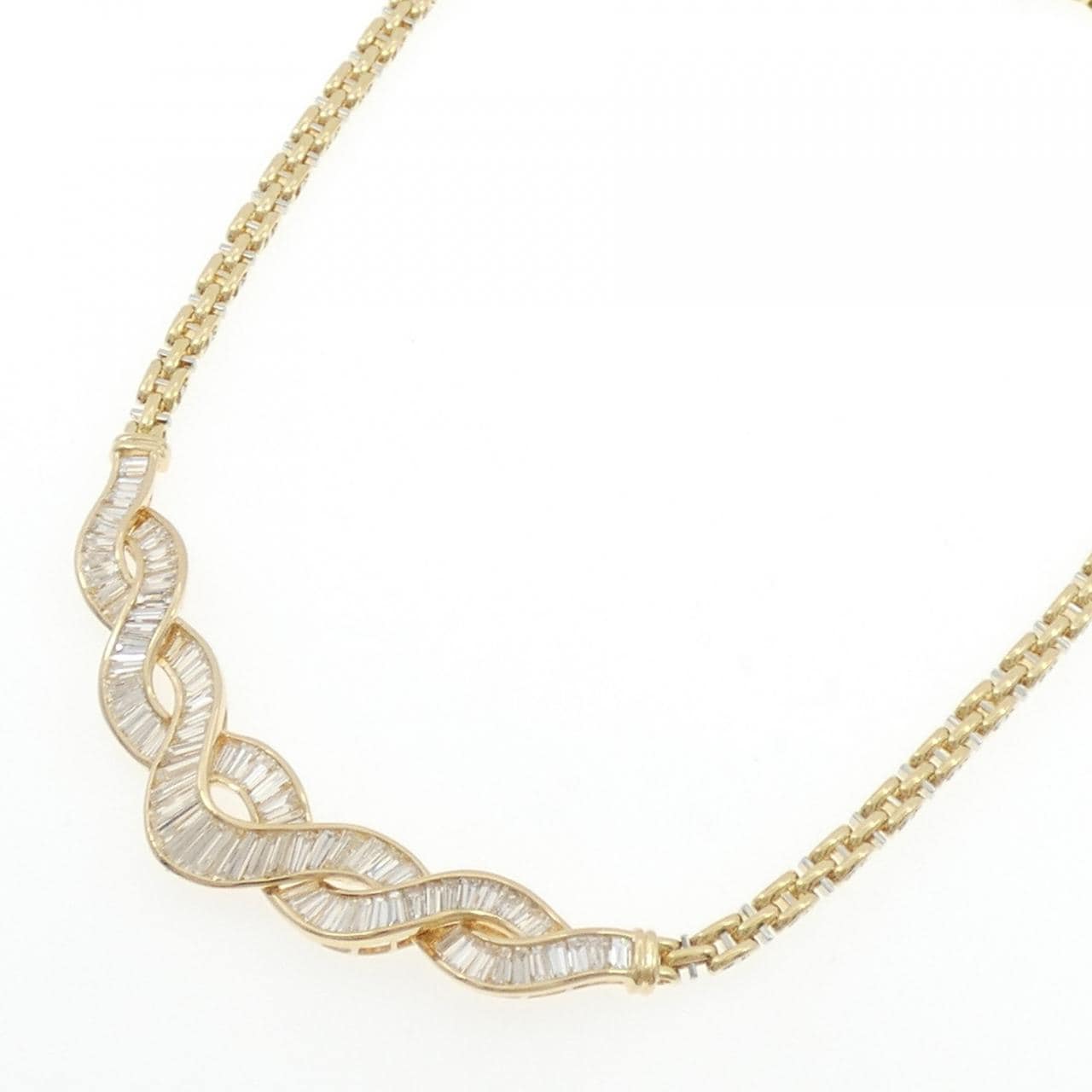 750YG/750WG ダイヤモンド ネックレス 7.50CT