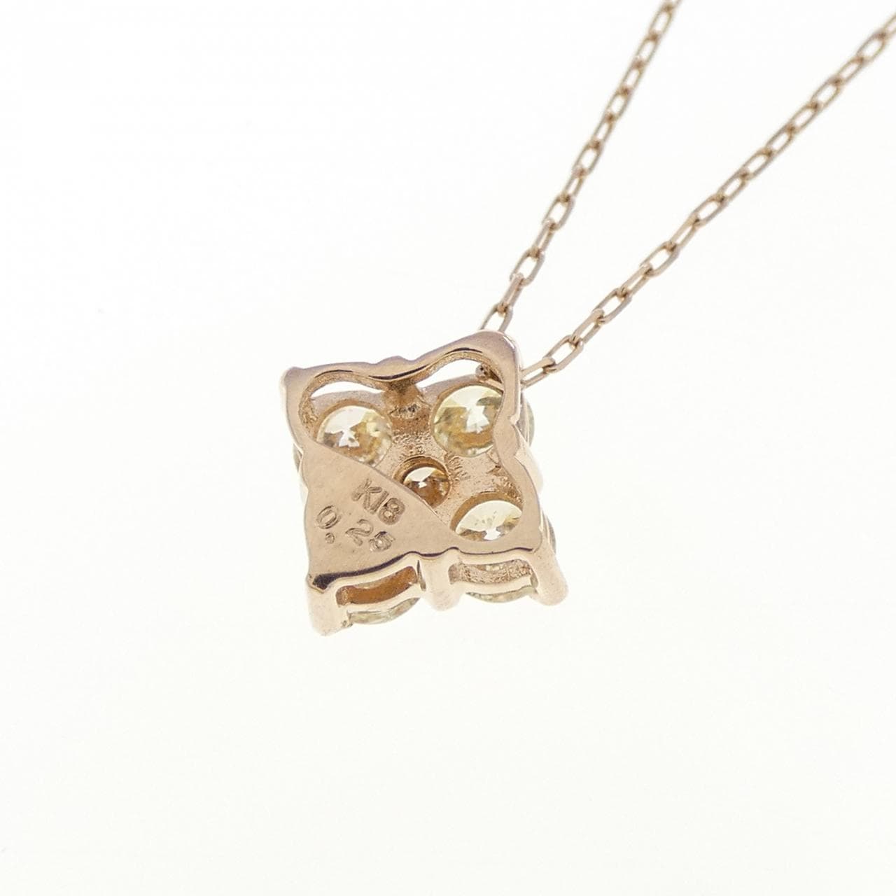 K18PG ダイヤモンド ネックレス 0.25CT