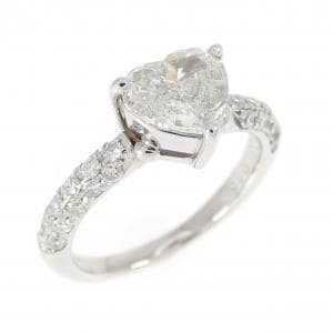 PT900 ハート ダイヤモンド リング 1.03CT