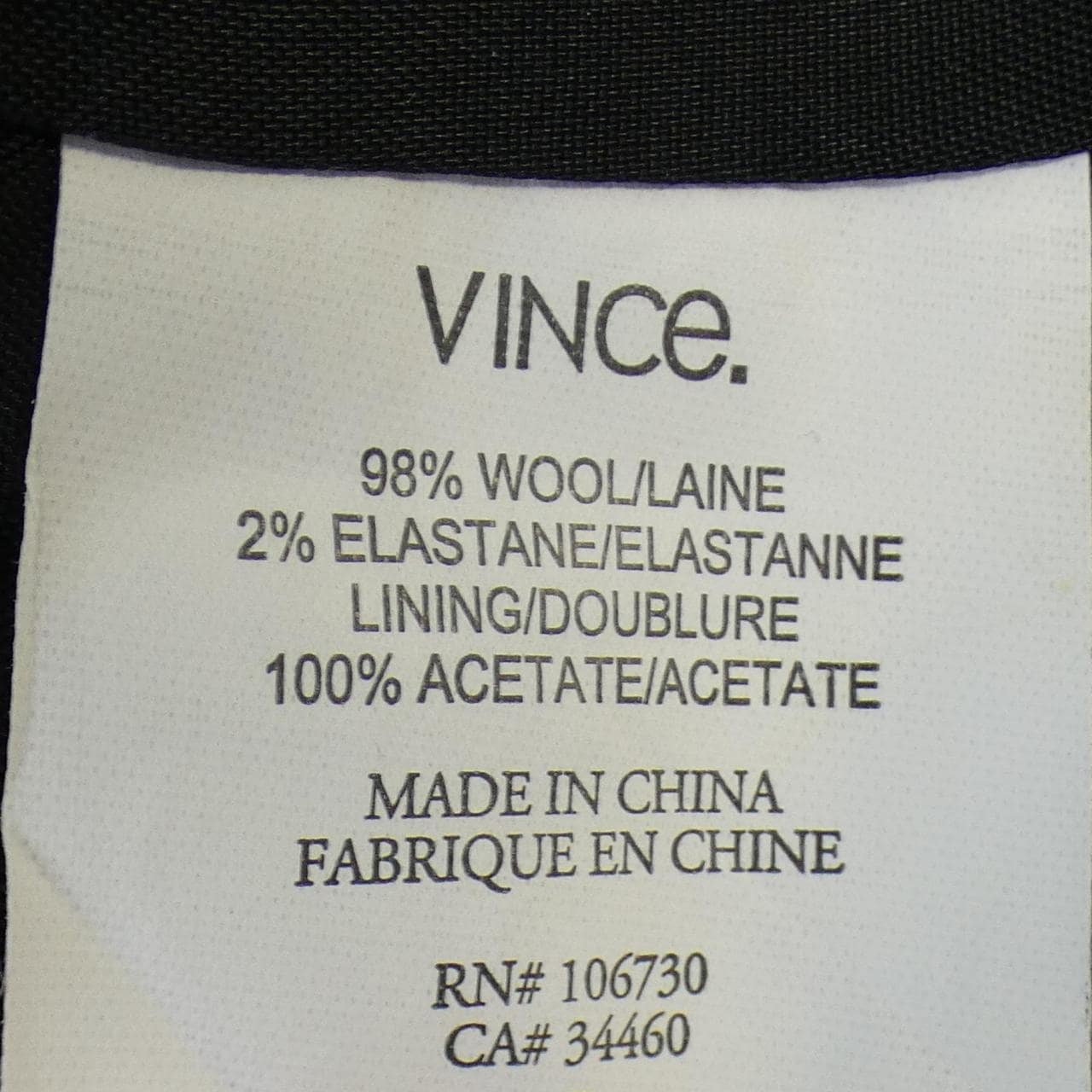 ヴィンス VINCE ジャケット