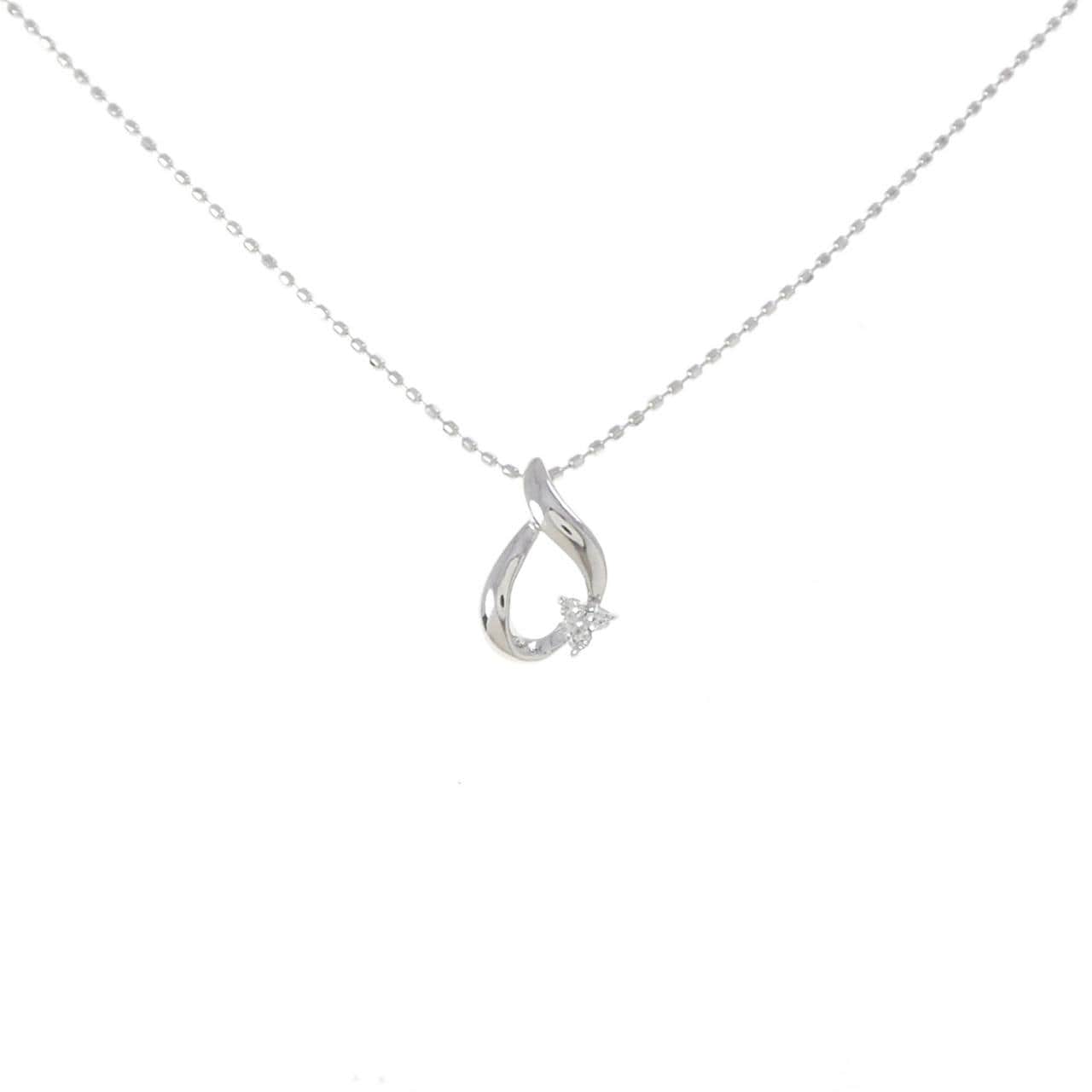 K10WG ダイヤモンド ネックレス 0.03CT