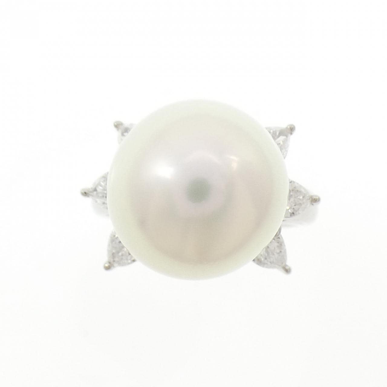 PT900 白蝶パール リング 13.7mm