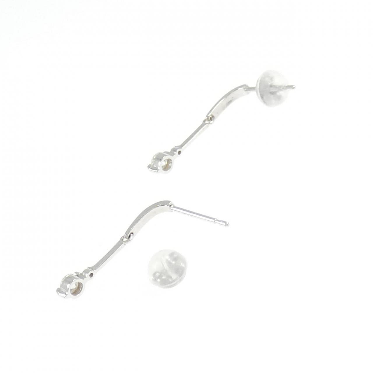 K18WG ダイヤモンド ピアス 0.22CT